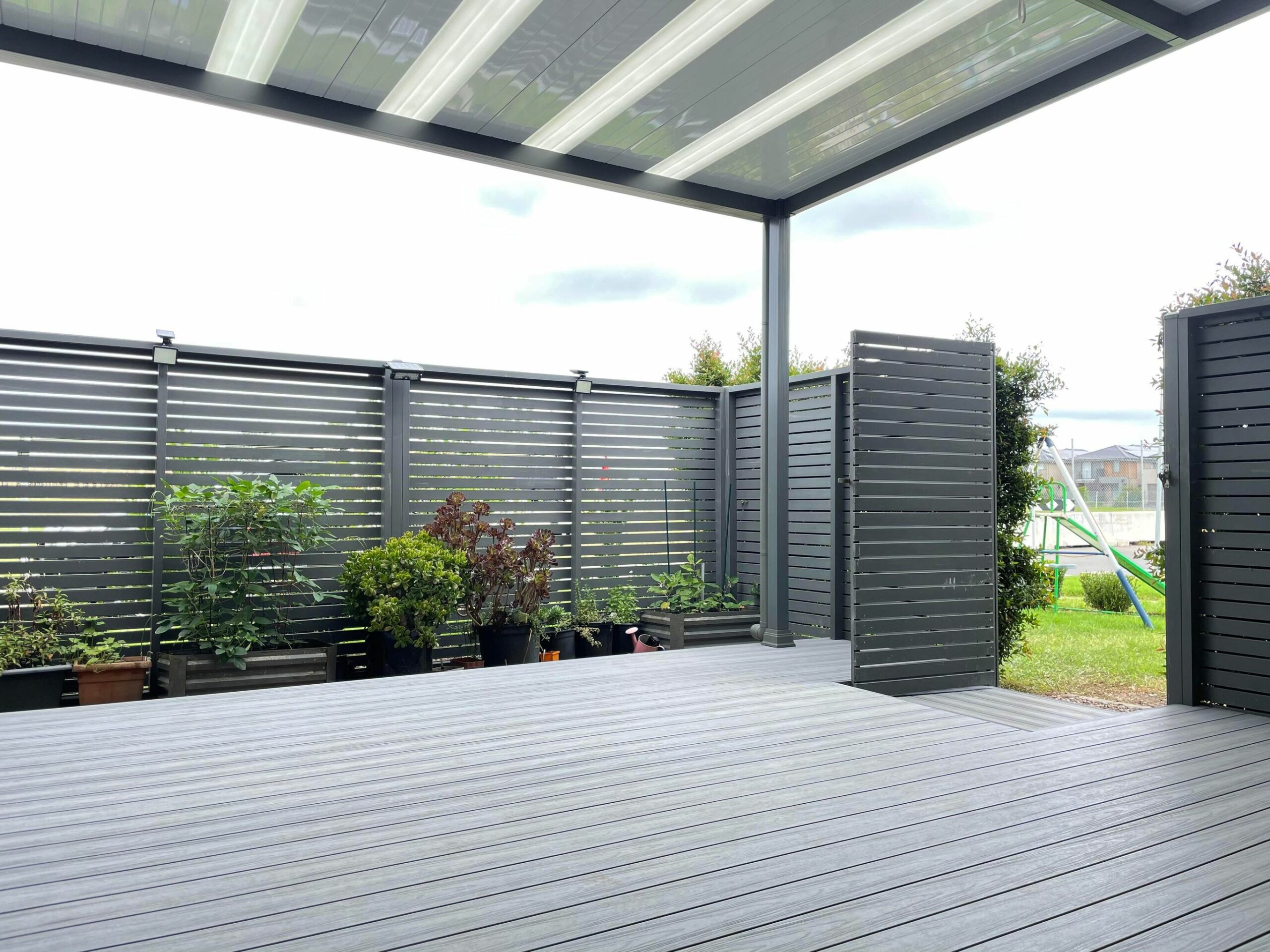 Composite Decking & Flat roof at Riverstone